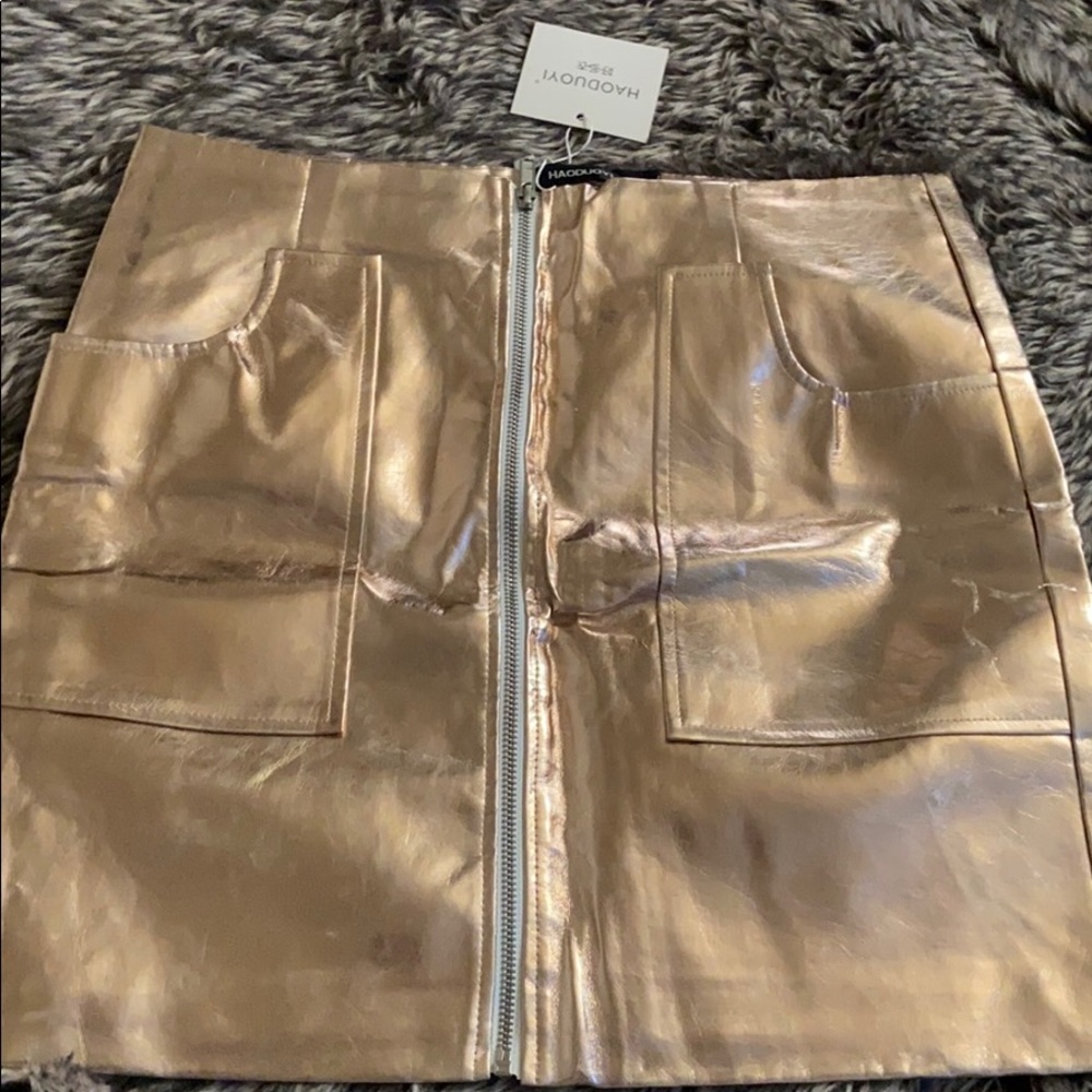 Rose Gold Maxi skirt